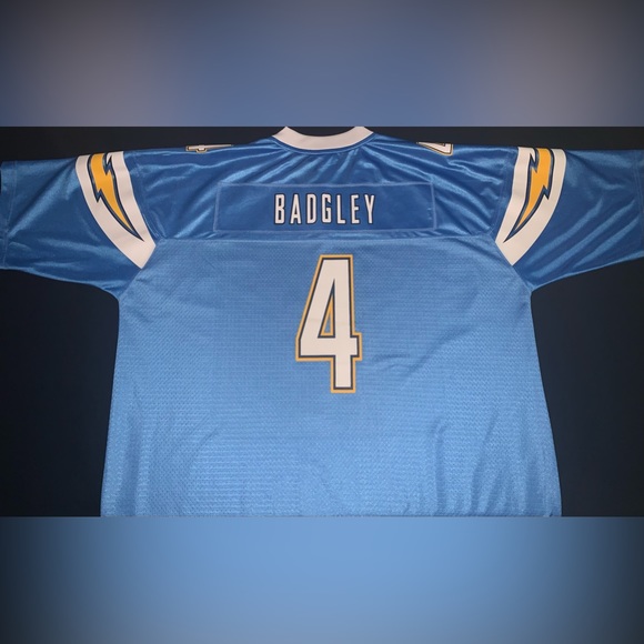 SOLD NFL Pro Line Michael Badgley Los Angeles Chargers #4 Powder Blue Jersey 2XL - Picture 2 of 7